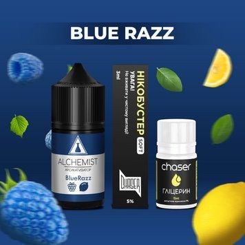 Набір Alchemist BlueRazz (Блакитна Малина) 30мл 65мг 3080 фото