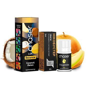 Набор Chaser Lux 30мл 50мг со вкусом Кокоса и Дины (Coconut Melon) 852 фото