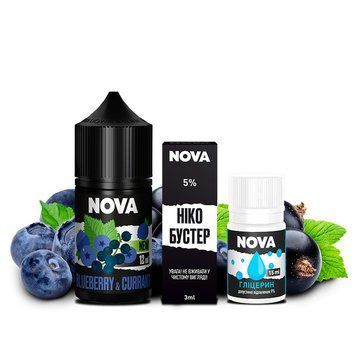 Набор Nova 30мл 65мг со вкусом Bluberry Curant (Черника Смородина) 809 фото