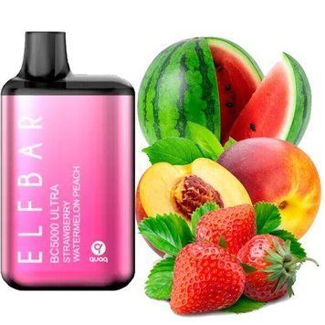 Elf Bar BC5000 Ultra Strawberry Watermelon Peach (Клубника Арбуз Персик) 30 фото