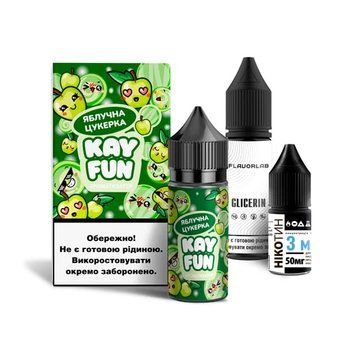 Набір Flavorlab Kayfun Яблучна Цукерка (Apple Candy) 30 мл 50 мг 3112 фото