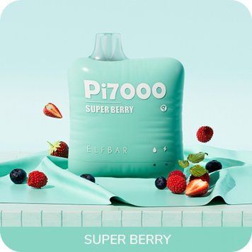 Одноразова електронна сигарета Elf Bar Pi7000 Super berry (Супер ягода) 1005 фото